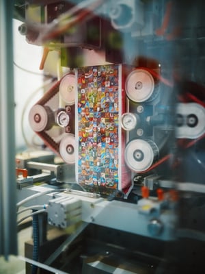 ... um am Ende zu dem finalen Beutel geformt zu werden