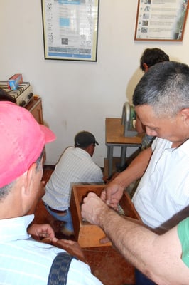 Pergaminoreste aussortieren