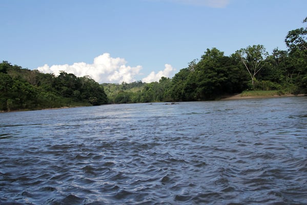 Rio Napo, Verkehrweg für Motorkanus und Einbäume
