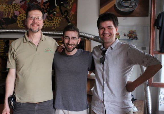 v.r. Gerrit, Andrew (DLG), Felix