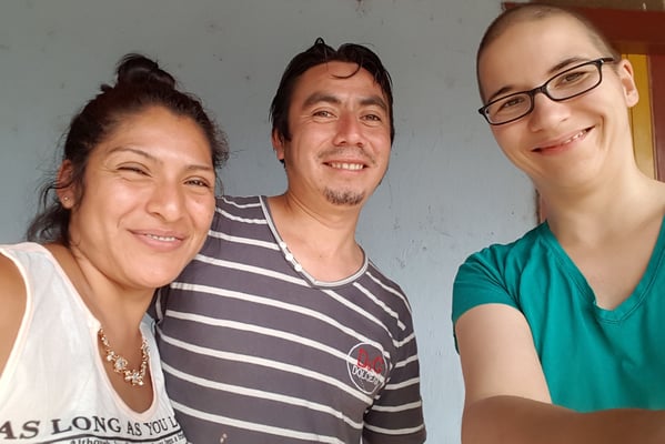 v.l. Frau von Ricardo Lopez, Ricardo (Sohn von Filadelfo Lopez), Steffi