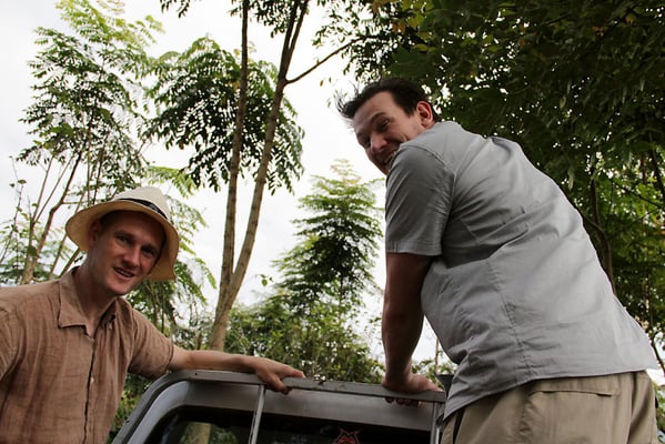 Pingo und Reto unterwegs auf dem Pickup