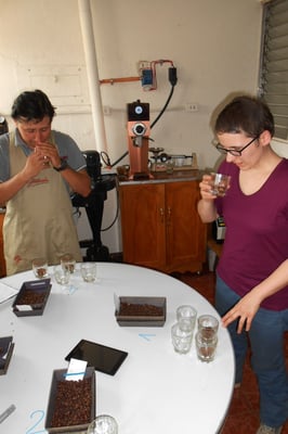 Jose + Steffi beim Cupping