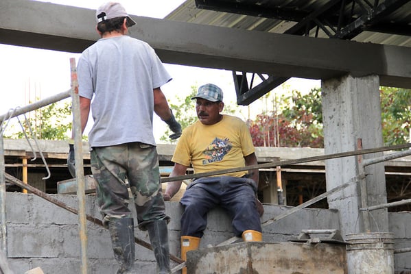 Bauarbeiten am neuen Beneficio der ACRIM
