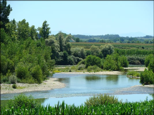 Depuis le belvédère de l'église de Cauneille - Photo Richard SAINGIRONS - Été 2011
