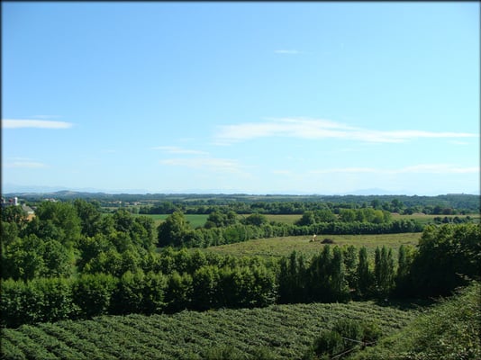 Depuis le belvédère de l'église de Cauneille - Photo Richard SAINGIRONS - Été 2011