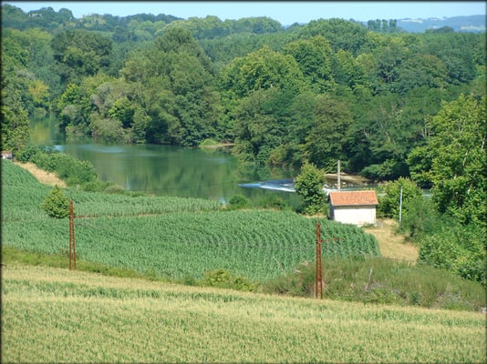 Depuis le belvédère de l'église de Cauneille - Photo Richard SAINGIRONS - Été 2011
