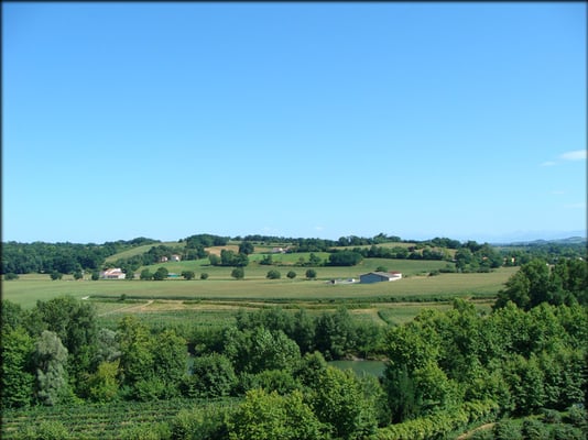 Depuis le belvédère de l'église de Cauneille - Photo Richard SAINGIRONS - Été 2011
