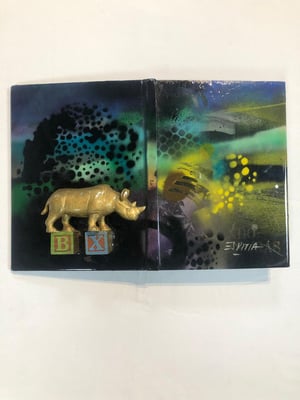 Libros pintados en acrílico con acabado en resina / DISPONIBLE