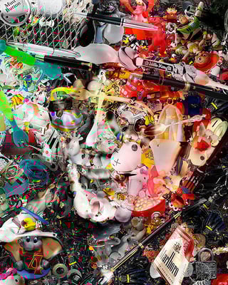 Ilusión Óptica Michael Jackson / Arte Digital sobre retablo en madera con acabado en resina / 1.50 x 1.22 mts / DISPONIBLE