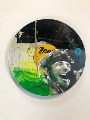 Discos de vinilo pintados en acrílico con acabado en resina / DISPONIBLE