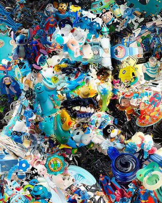 Ilusión Óptica Freddie Mercury / Arte Digital sobre retablo en madera con acabado en resina / 1.50 x 1.22 mts / DISPONIBLE