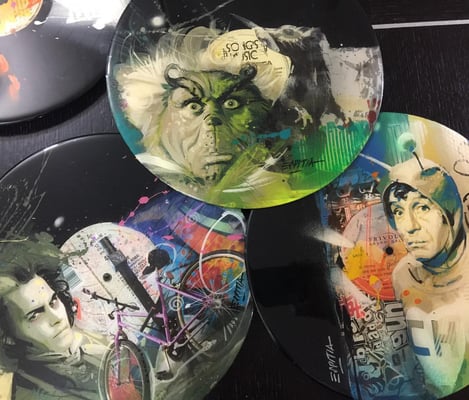 Instalación Discos de vinilo en 3D ¡Clientes Felices!