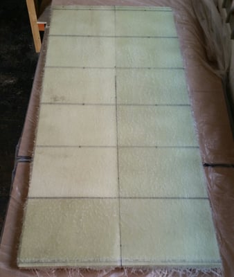 GRP glass reinforced plastic test samples