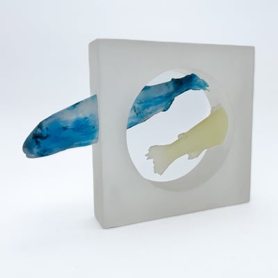 Georges & Monique Stahl, Studioglas, Pâte-de-verre, Ardèche, Skulptur, formgeschmolzen