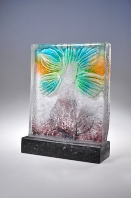 Trijnie Mohlmann, Studioglas, Glaskunst, Sandguss, Skulptur, Malerei, Niederlande, castglass