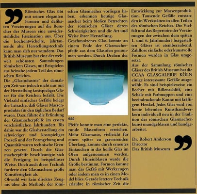 Nachschöpfung, römisches Glas, römisch, British Museum, London, Museumsshop, Mundgeblasen, handgearbeitet