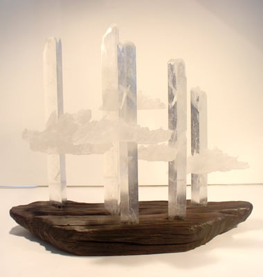 Georges & Monique Stahl, Studioglas, Pâte-de-verre, Ardèche, Skulptur, formgeschmolzen
