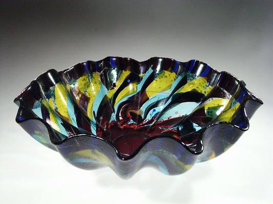 Winston Doull, Fusing, Schale, Teller, Studioglas, Glaskunst, handmade