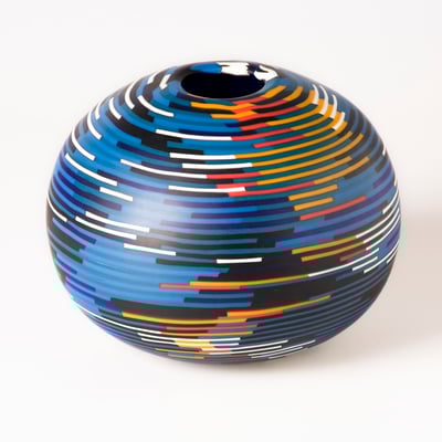 Helga Götz, rollup. fusing, Studioglas, Glaskunst,m Schale, Teller, Vase, Unikat