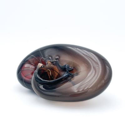 Helmut Hundstorfer, Studioglas, Muschel, Objekt, geblasenes Glas, blownart, blownaway