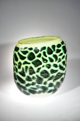 Eric Lindgren, Studioglas, geblasenes Glas, Kelche, Becher, Vase, Graal, Frankreich, verre soufflé