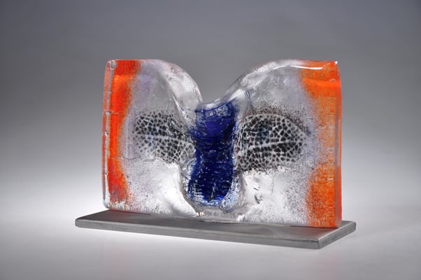 Trijnie Mohlmann, Studioglas, Glaskunst, Sandguss, Skulptur, Malerei, Niederlande, castglass