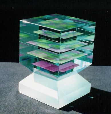 Willi Pistor, Glasschliff, Hadamar, Studioglas, Glaskunst, Oxyde, Plastik, Unikat