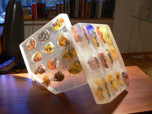 Theo Sellner, Studioglas, Glaskunst, glassart, blownart, blownaway, Glashütte Alte Kirche, Lohberg, Bayerischer Wald, Arber, Vase, Vessel, Skulptur