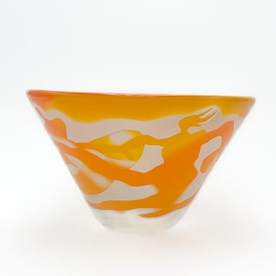 Lubomir Hora, Studioglas, Vase, Gefäß, Sandstrahl, Figur, München