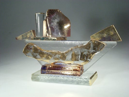 Jean-Paul van Lith, Glaskunst, Keramik, Studioglas, Gold, Collage, Figur, Biot, Provence