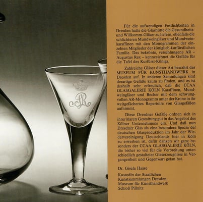 Nachschöpfung, rbarock, Gravur, August der Starke, Pillnitz, Dresden, Staatliche Kunstsammlungen, Museumsshop, Mundgeblasen, handgearbeitet