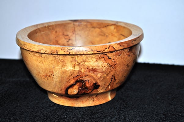 Schüssel Ahorn morbid Ø 15.5 H 8.5 cm Nr.Z-6