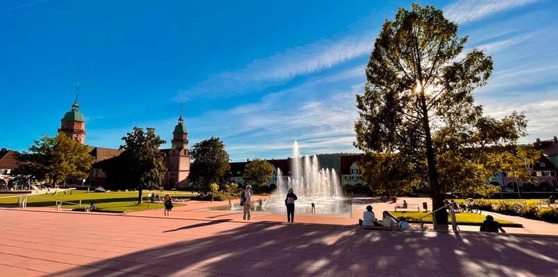 Marktplatz mit Kirche in Freudenstadt
