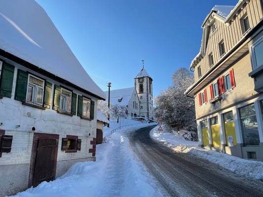 Die Kirchstraße hinauf