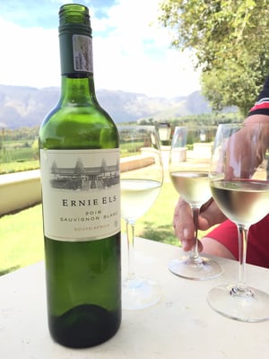Auf dem Weingut von Ernie Els