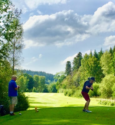 Nur nicht rechts in den Wald: Tee 16.