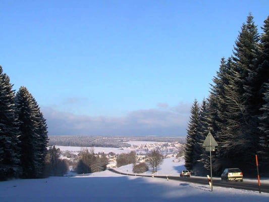 Einfahrt ins Waldachtal beim Tumlinger See
