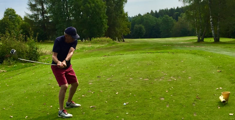 Karl Albrecht auf Bahn 3.