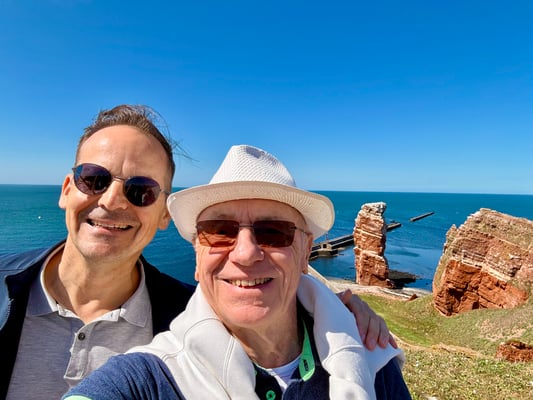 Selfie mit Eric vor der Langen Anna