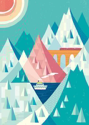 白い渓谷の果て