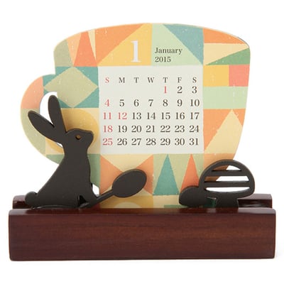 Z&K ウッドシルエットカレンダー