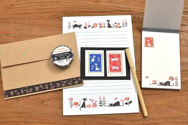 レターセット（便箋／封筒／切手／一筆箋／マスキングテープ入）
