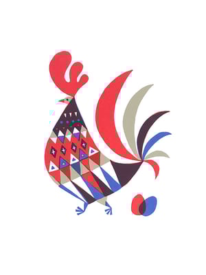 Cock（シルクスクリーン印刷）