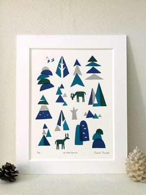 winter forest（シルクスクリーン印刷）