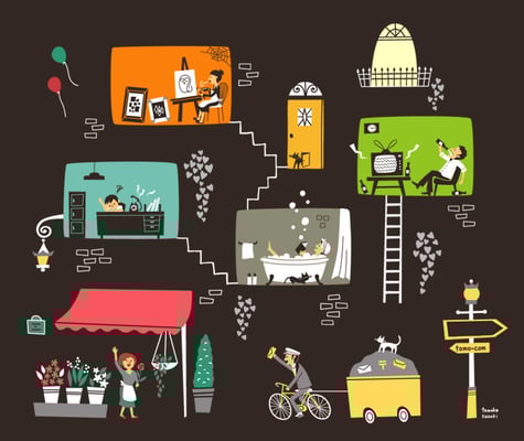 アパートメントの人々