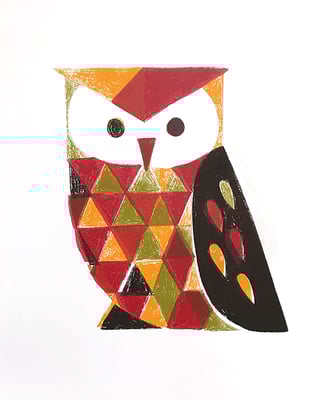 Owl （シルクスクリーン印刷）