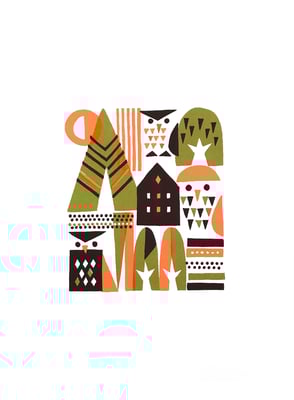 Autumn forest（シルクスクリーン印刷）