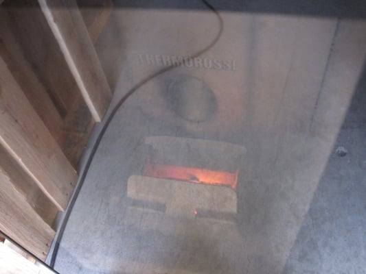 火力1の最弱運転時の炎