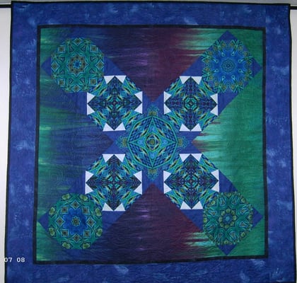 Kaleidoskop in Blaugrün - Bernhild Schröder 2007